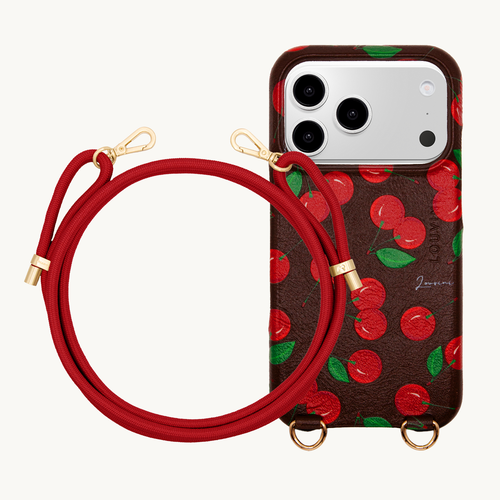 MAX Cherries MagSafe iPhone Case & Cord TESSA Red