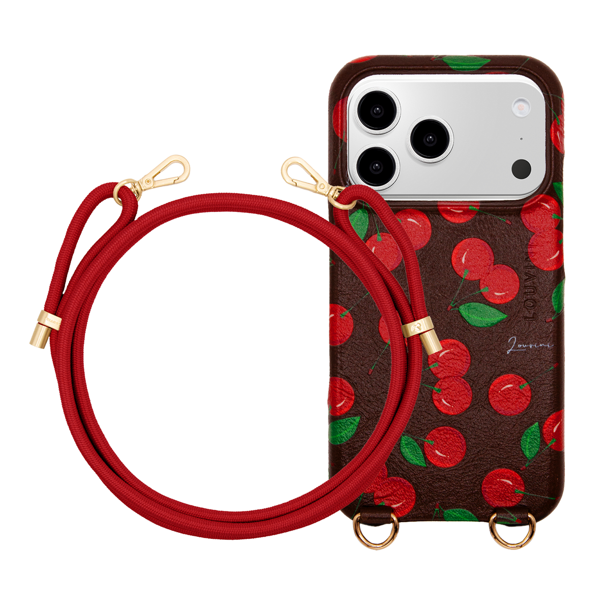 MAX Cherries MagSafe iPhone Case & Cord TESSA Red