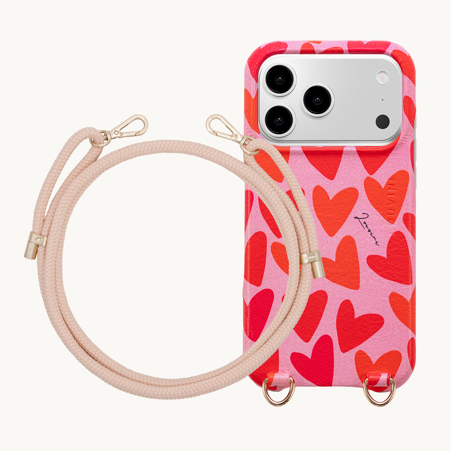 LOU Hearts iPhone Case & TESSA Powdered Rose