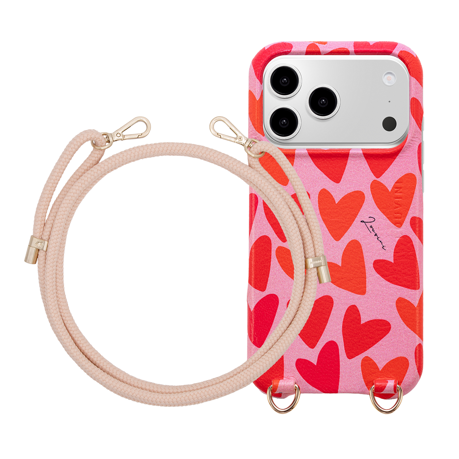 LOU Hearts iPhone Case & TESSA Powdered Rose