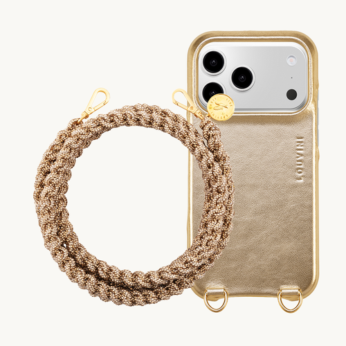 MAX Metallic Gold MagSafe iPhone Case & Cord SCARLETT Gold