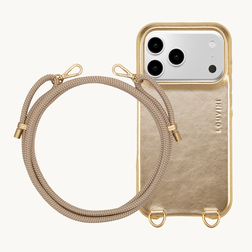 iPhone MAX Case Magsafe Gold-Silver & TESSA Sand Cord
