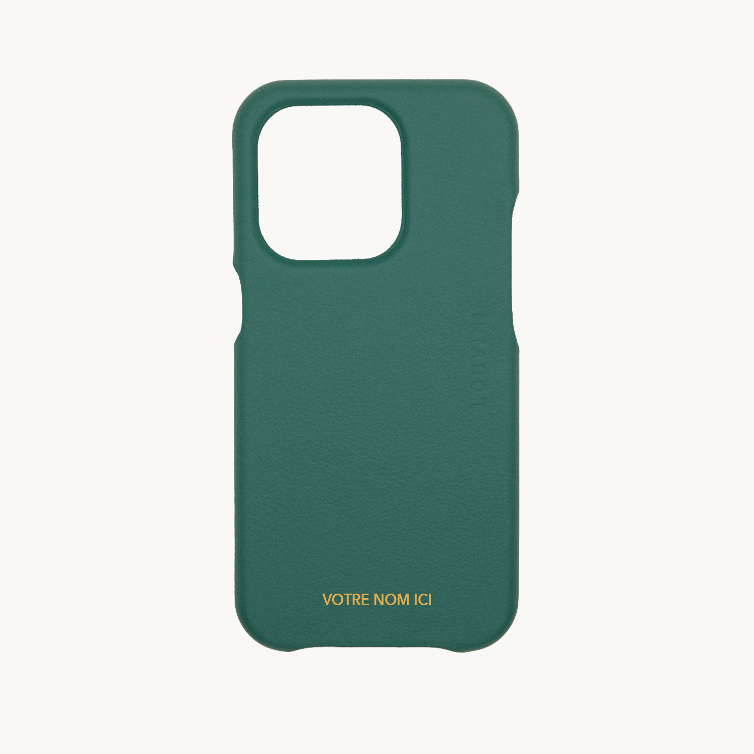 LEATHER IPHONE CASE WITH MAGSAFE MAX - EMERALD (PERSONALISABLE)