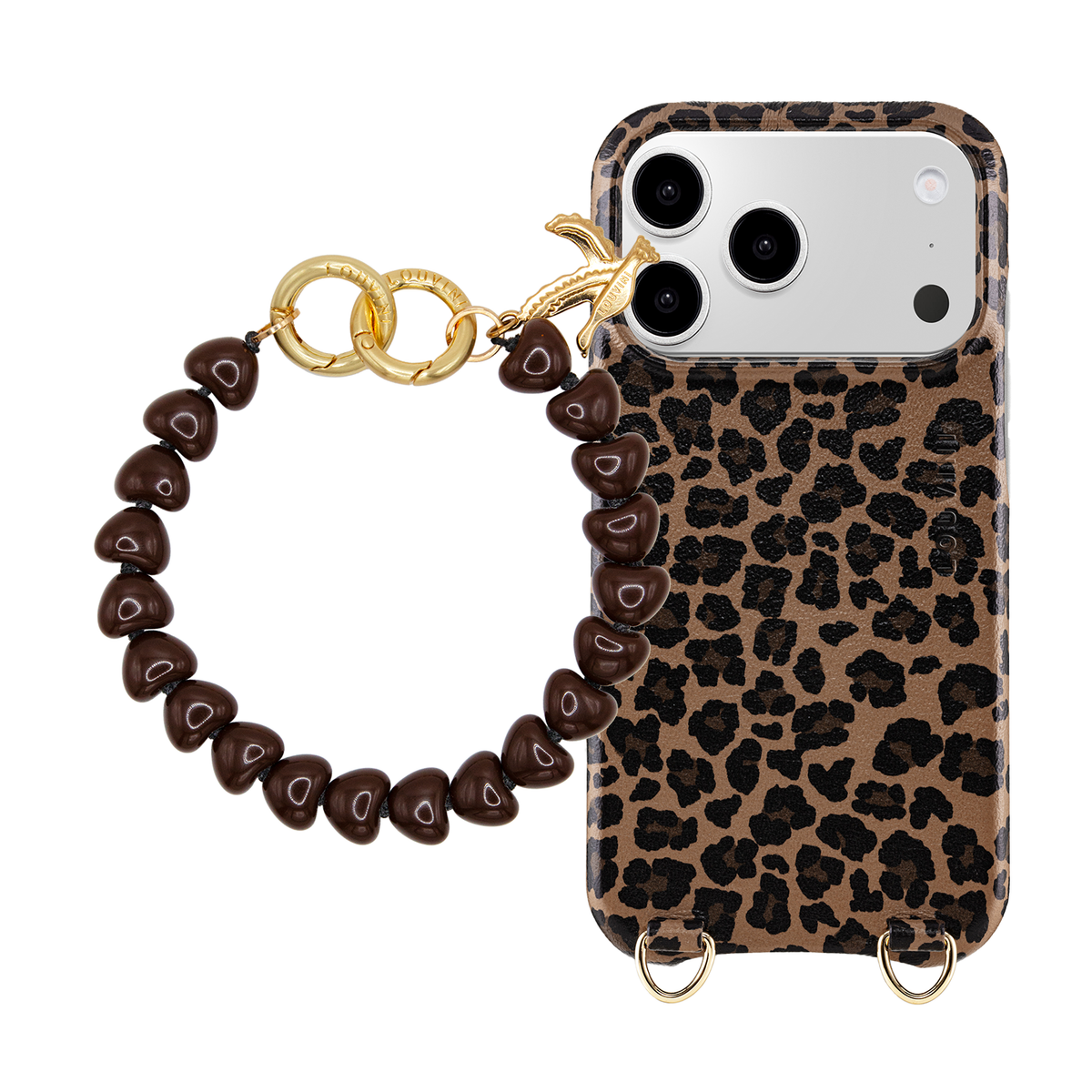 MAX Leopard MagSafe iPhone Case & Bracelet TINY CUORE Brown