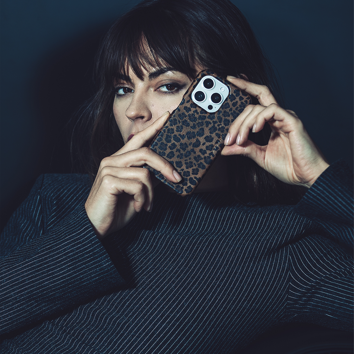 iPhone MagSafe Leather Case MAX - Leopard