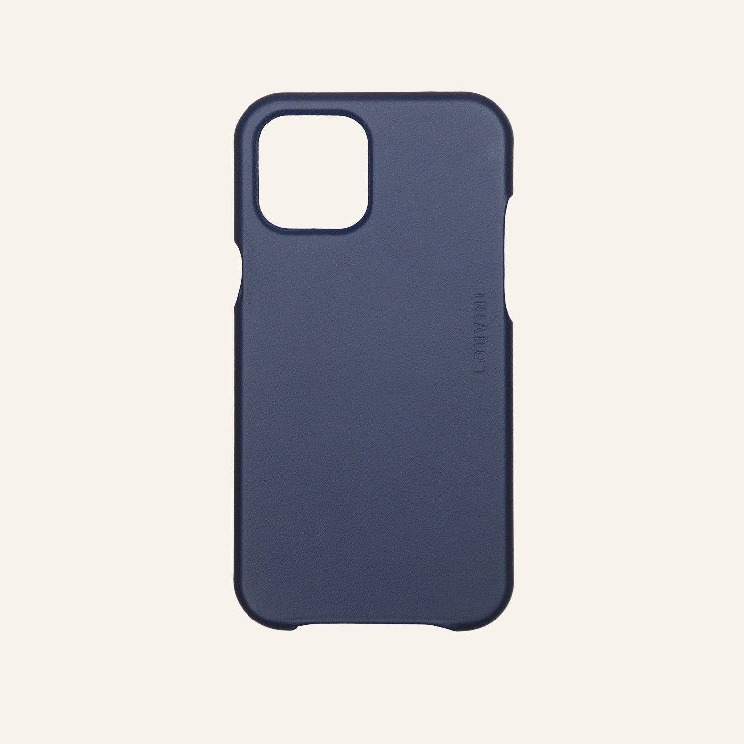 LEATHER IPHONE CASE WITH MAGSAFE MAX - NAVY