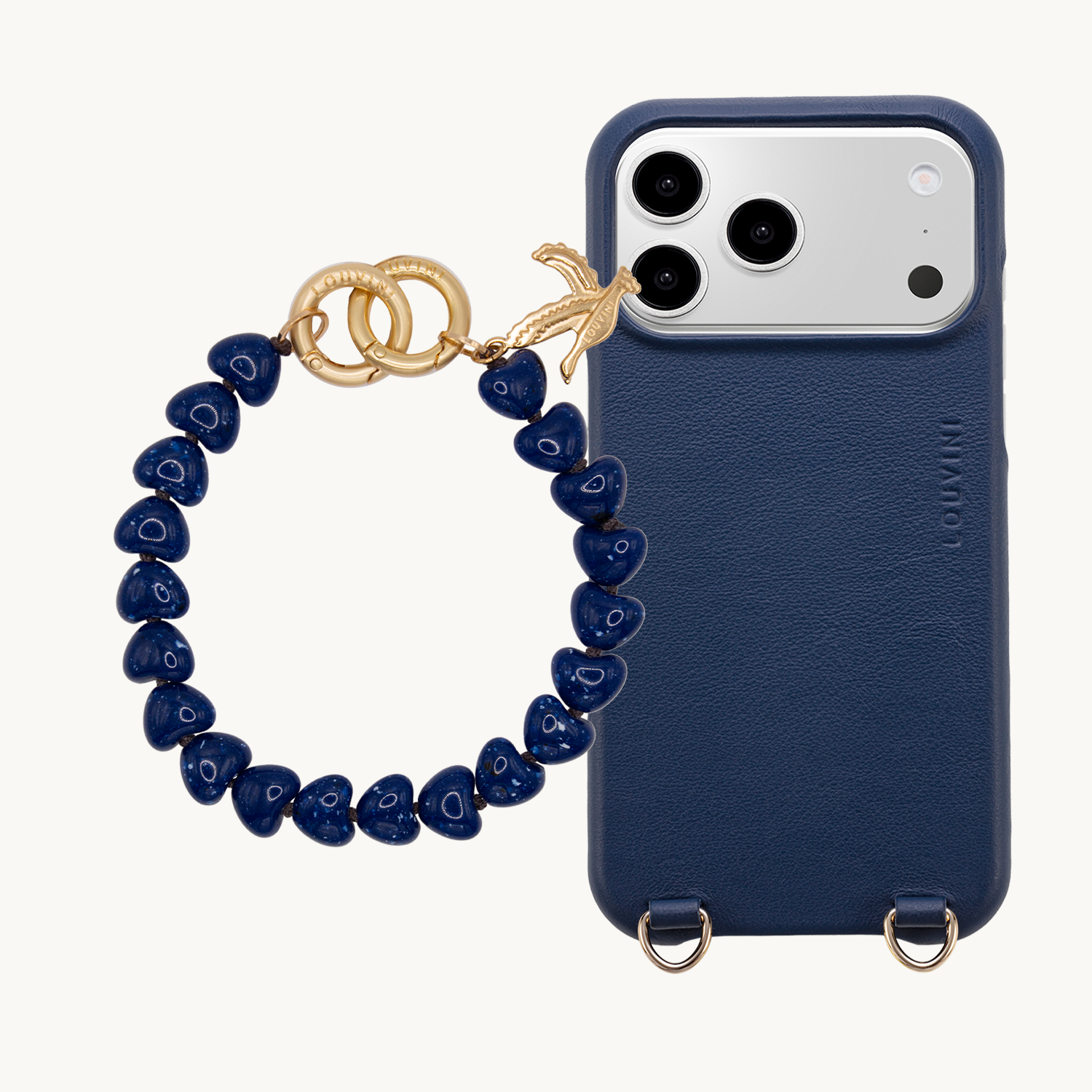 MAX Marine Case & TINY CUORE Bracelet - Navy