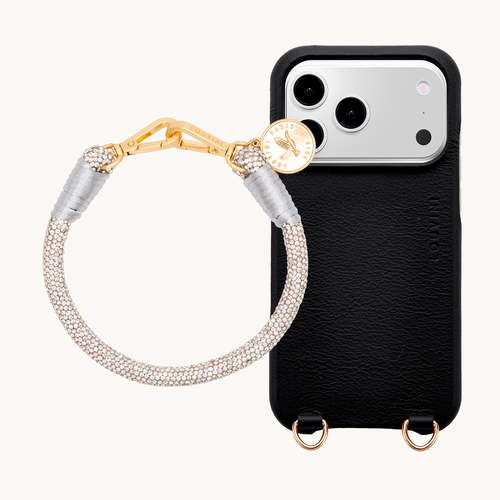 MAX iPhone Case Black & PETIT KIM Bracelet Silver