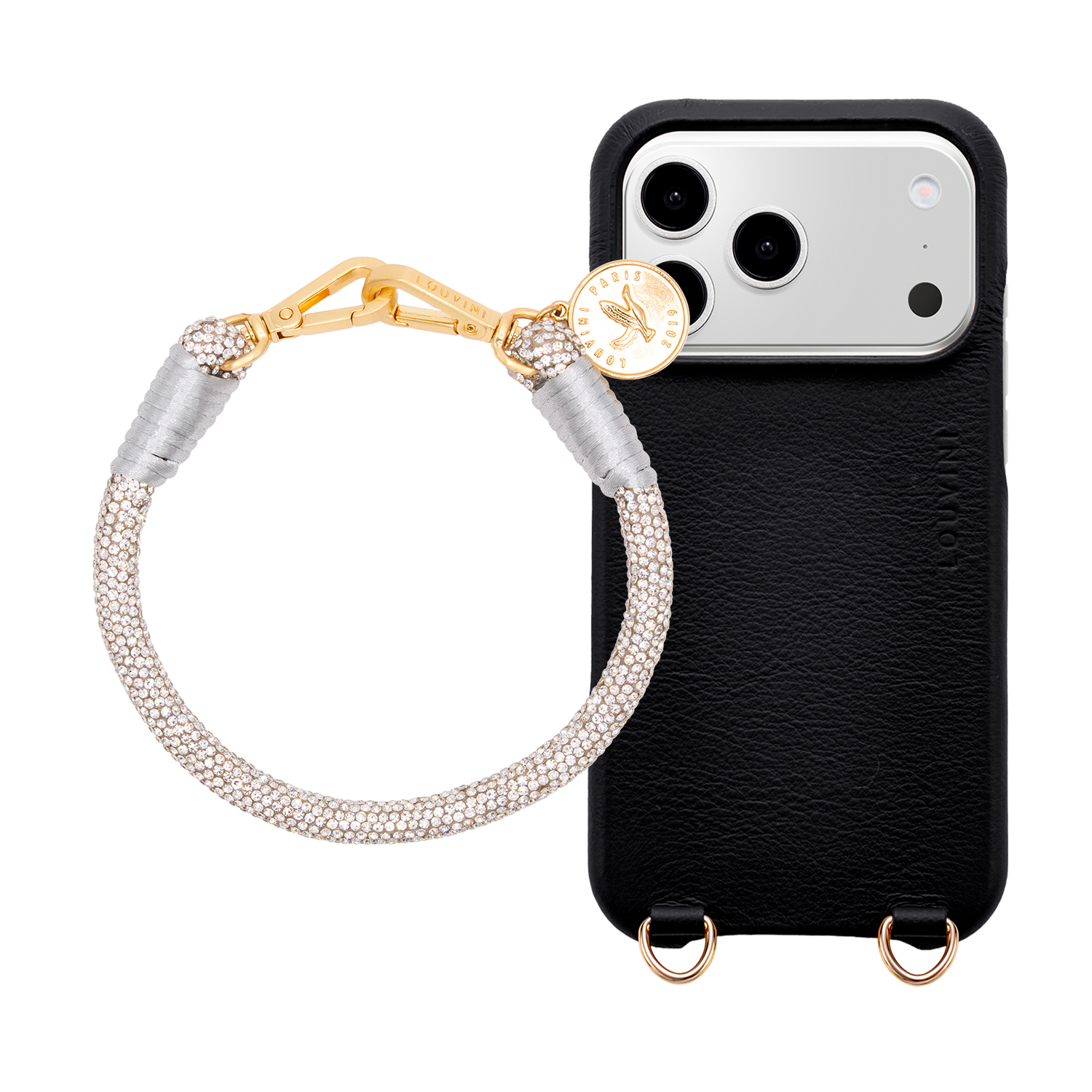 MAX iPhone Case Black & PETIT KIM Bracelet Silver
