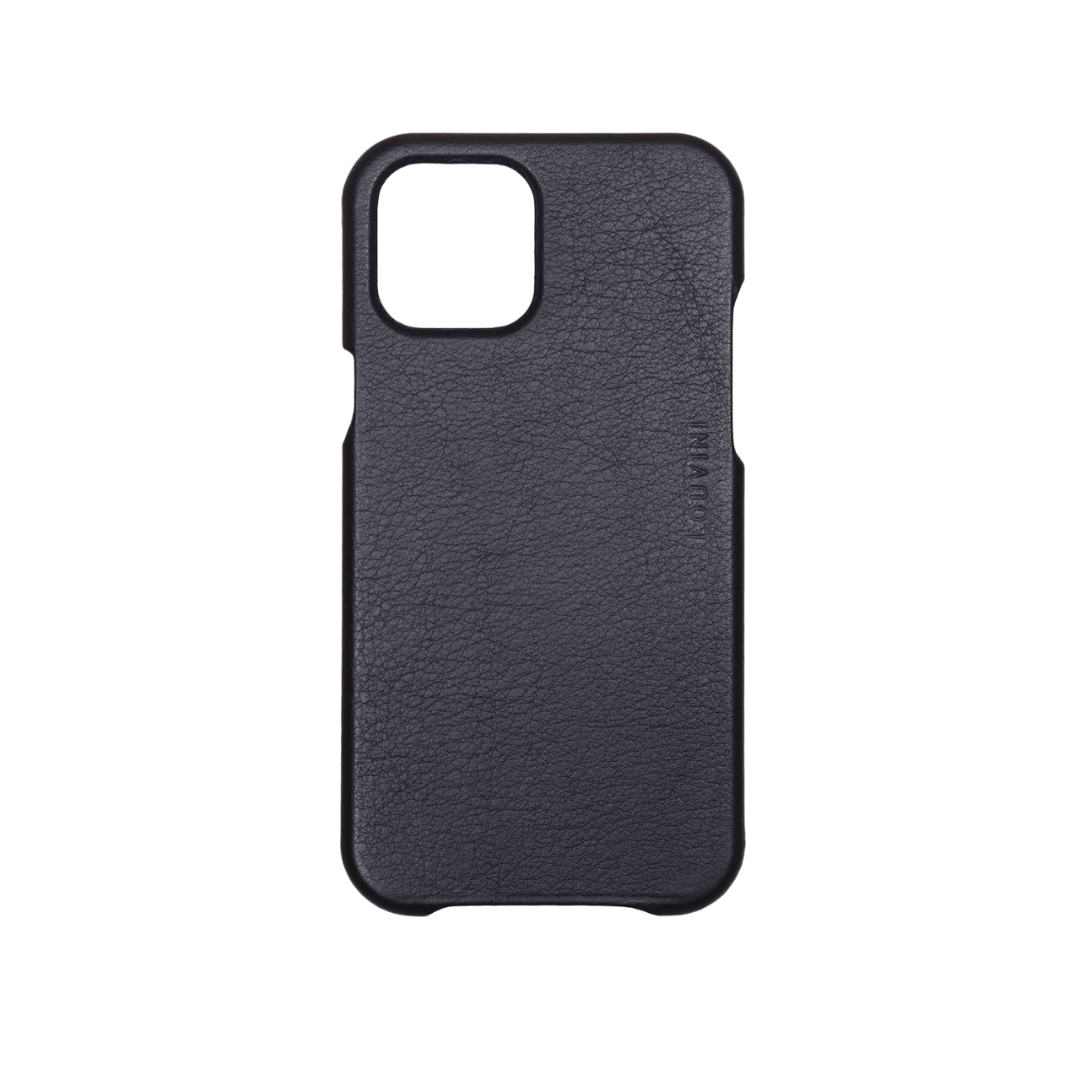 LEATHER IPHONE CASE WITH MAGSAFE MAX - BLACK (PERSONALISABLE)