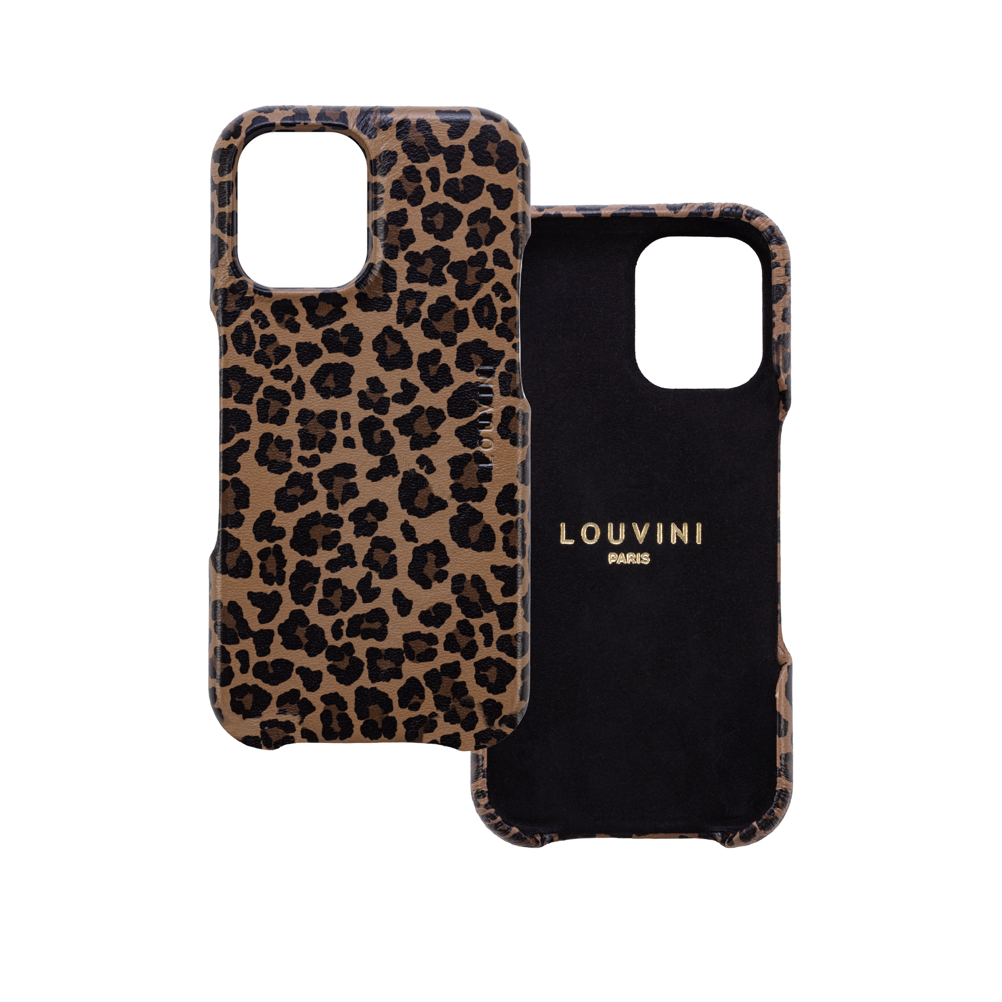 Leather iPhone case Magsafe MAX - LEOPARD 