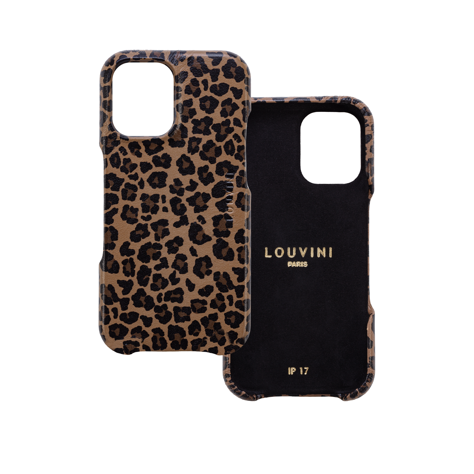 Leather iPhone case Magsafe MAX - LEOPARD 