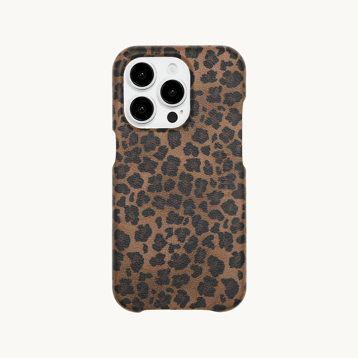 LEATHER IPHONE CASE WITH MAGSAFE MAX - LEOPARD 