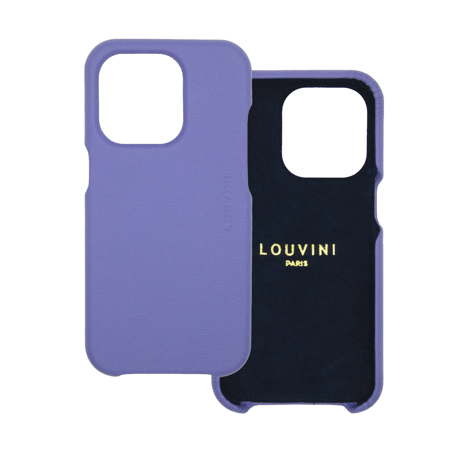 Coque iPhone MagSafe cuir MAX Violet