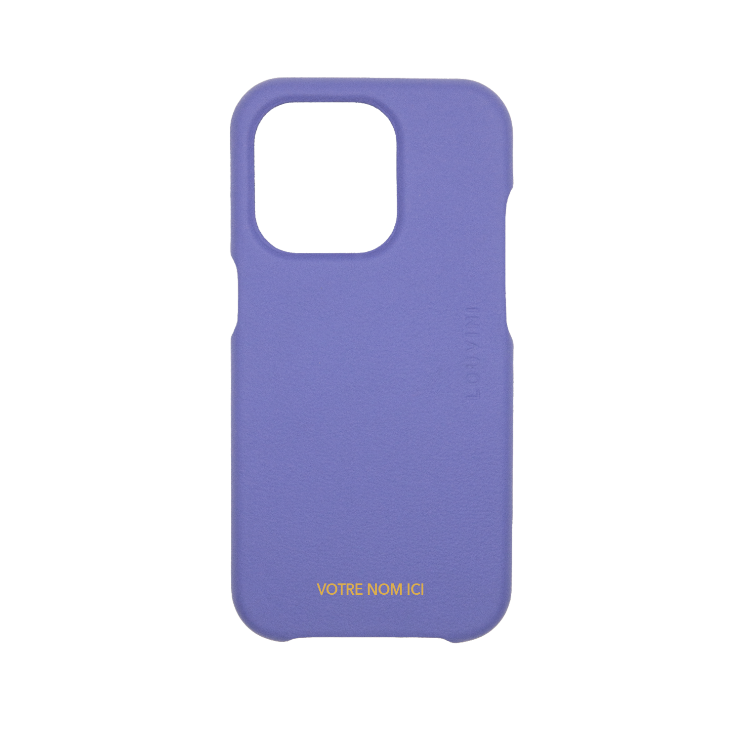 LEATHER IPHONE CASE WITH MAGSAFE MAX - PURPLE (PERSONALISABLE)