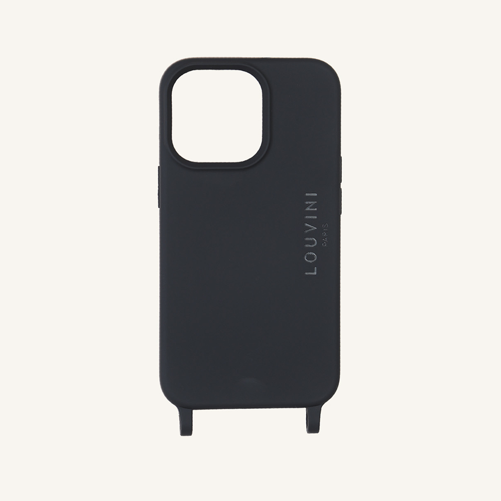 Milo Black iPhone Case & Navy-Black Cuore Chain