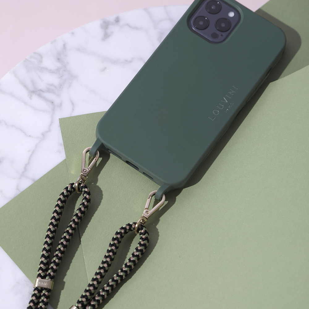 IPHONE CASE WITH LOOPS AND MAGSAFE MILO - OLIVE