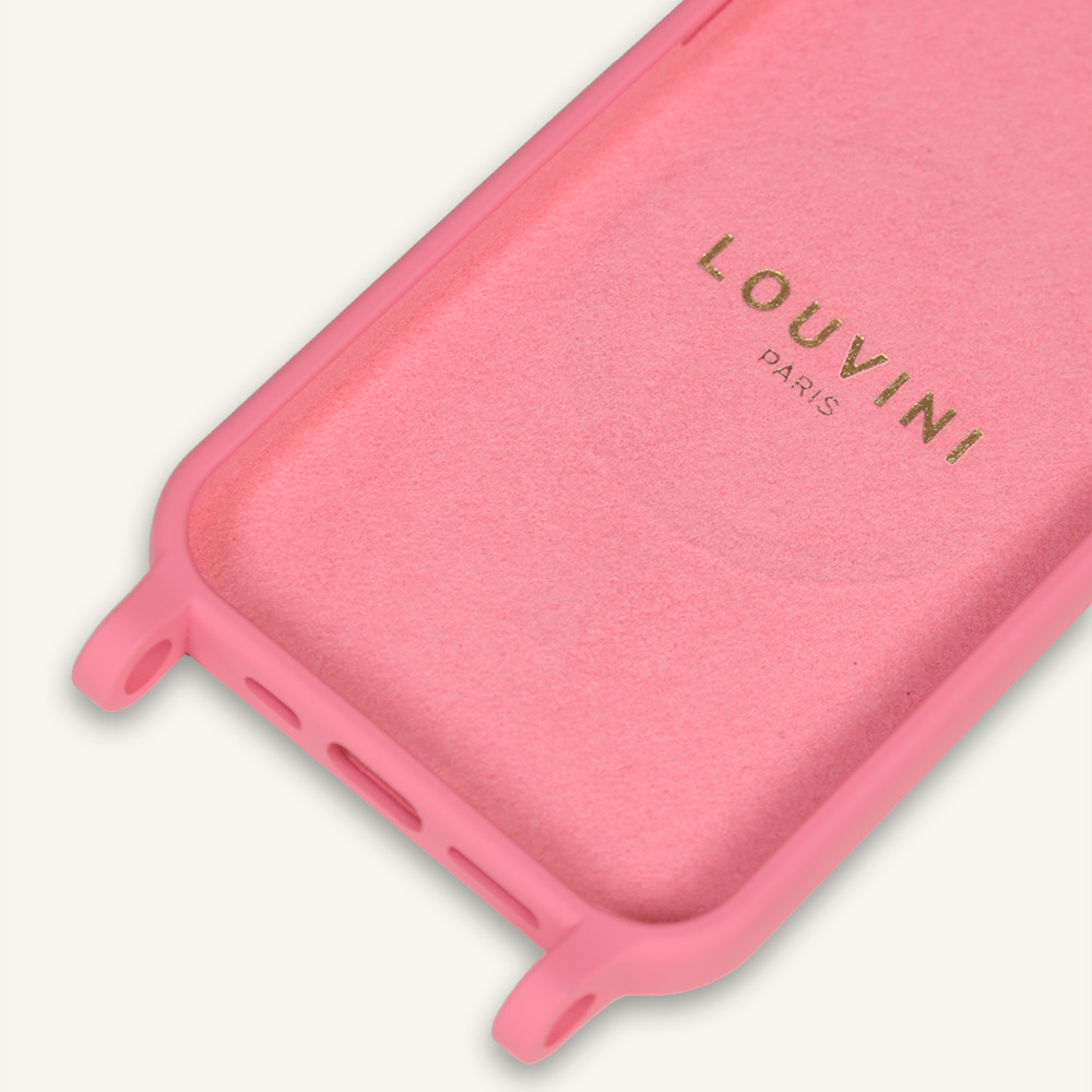 Milo Pink iPhone Case & Zoe Coral Chain