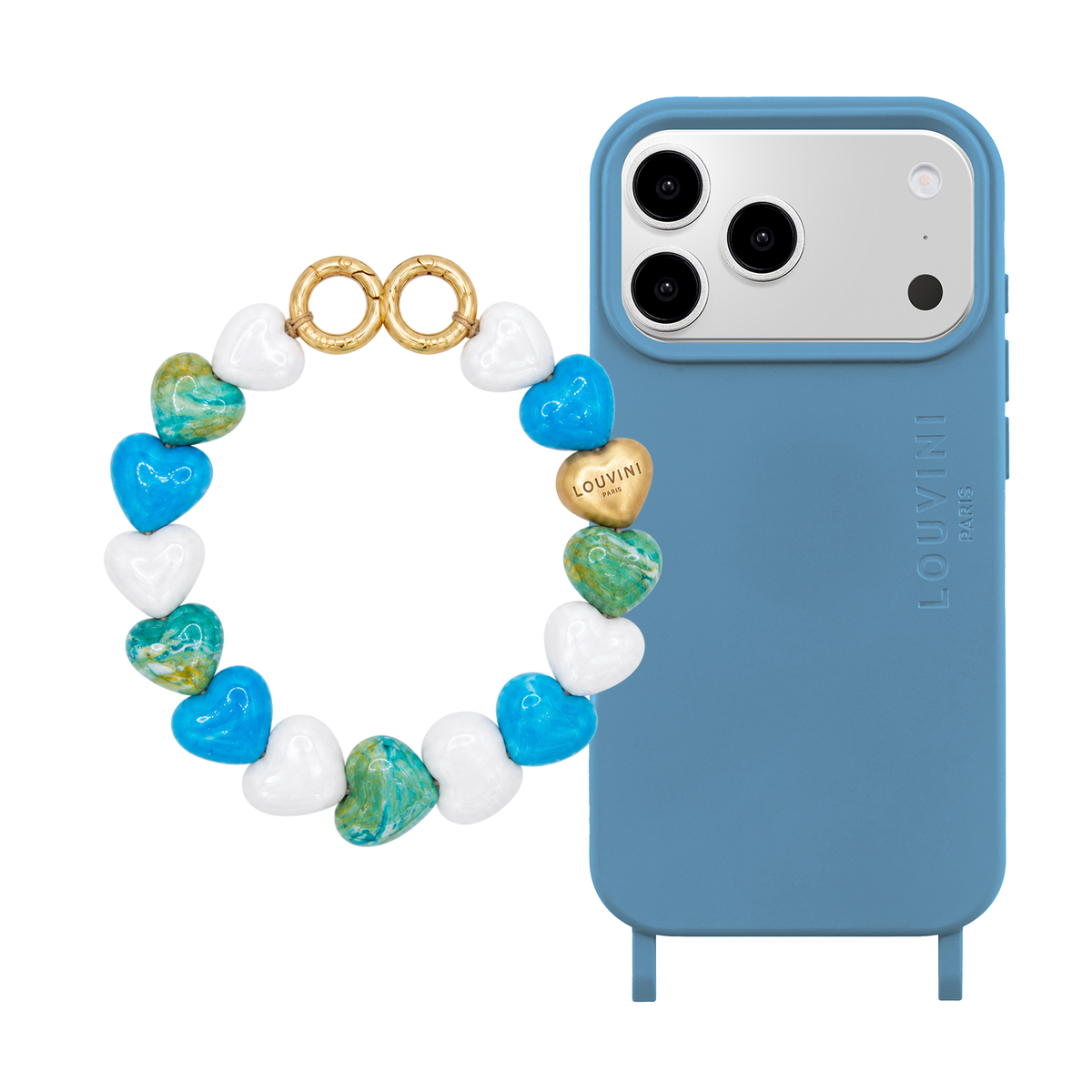 MILO Azure Blue MagSafe iPhone Case & Bracelet PETIT CUORE Summer Breeze