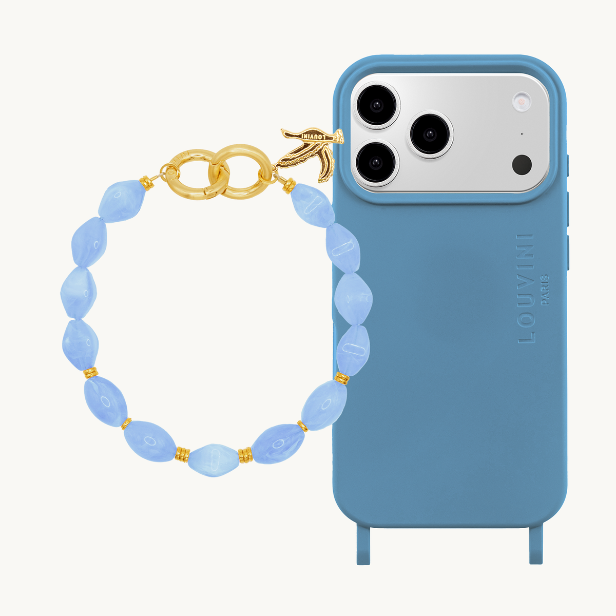 MILO MagSafe iPhone Case Azure Blue & Bracelet PETIT RITA Sky Blue