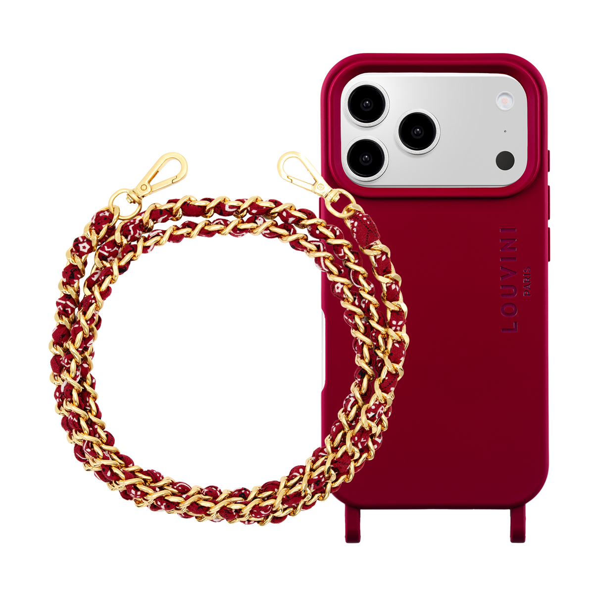 MILO MagSafe iPhone Case Burgundy & BONNIE Chain Burgundy