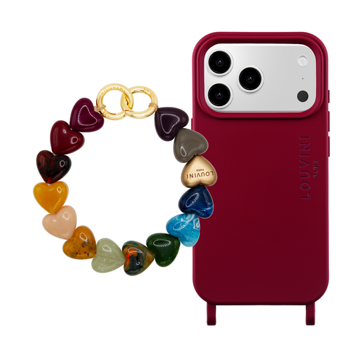 MILO Phone Case Burgundy & PETIT CUORE Bracelet Multicolor MILO Phone Case Burgundy & PETIT CUORE Bracelet Multicolor