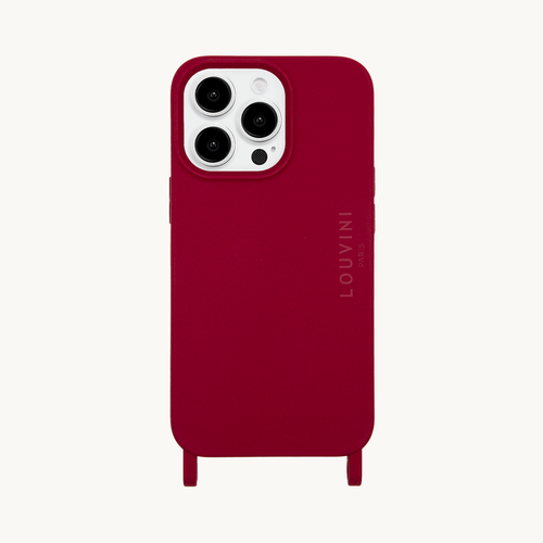 IPHONE CASE WITH LOOPS AND MAGSAFE MILO - BURGUNDY