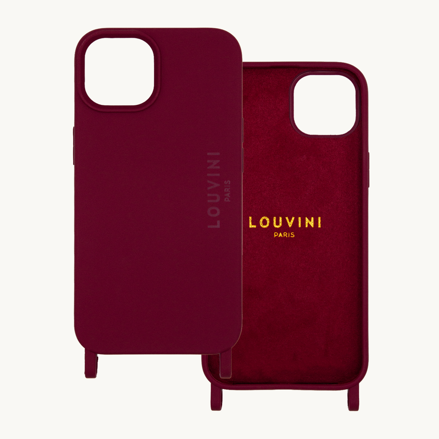 iPhone Case with loops and MagSafe MILO - Burgundy