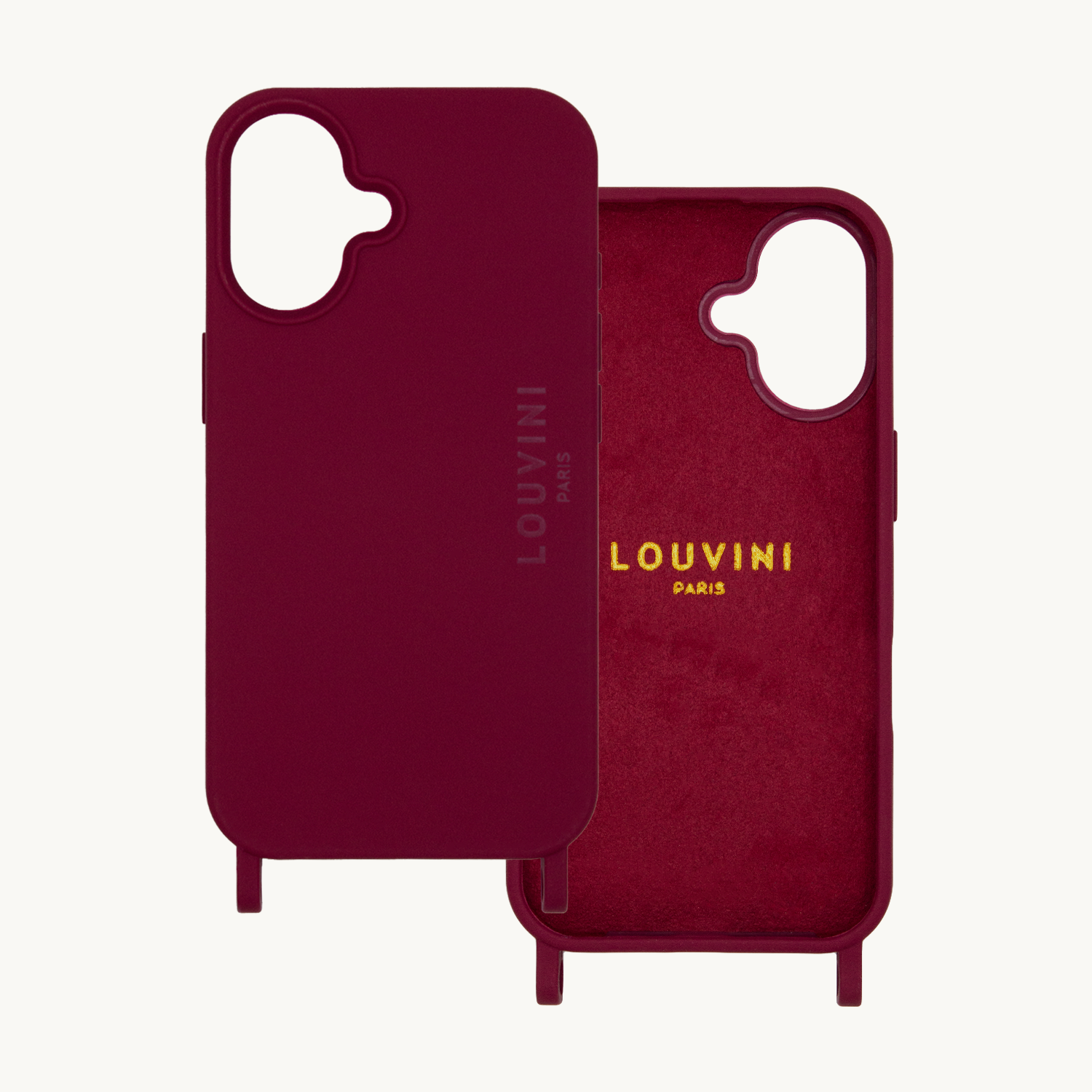 iPhone Case with loops and MagSafe MILO - Burgundy