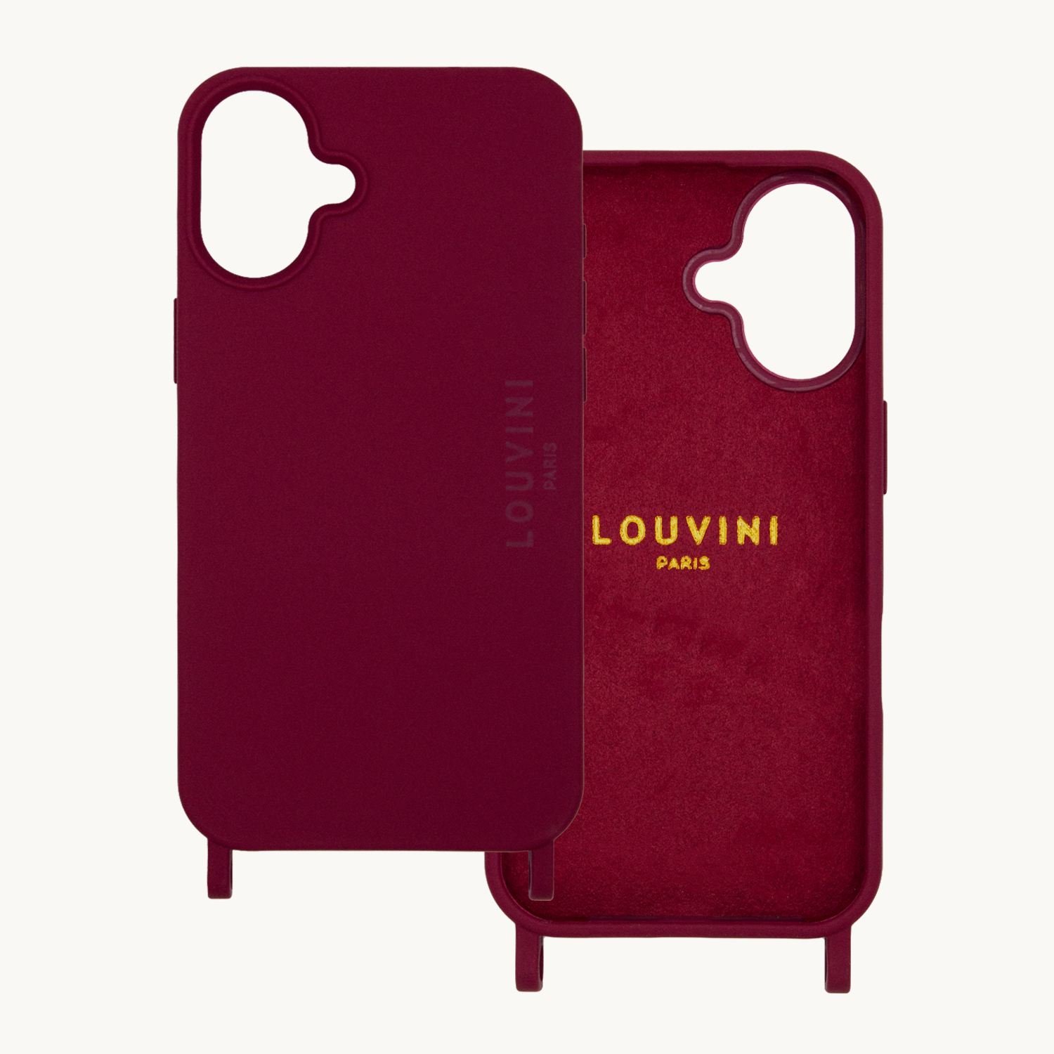 iPhone Case with loops and MagSafe MILO - Burgundy