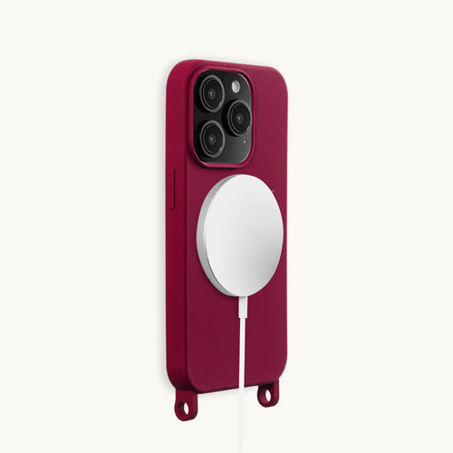 iPhone Case with loops and MagSafe MILO - Burgundy