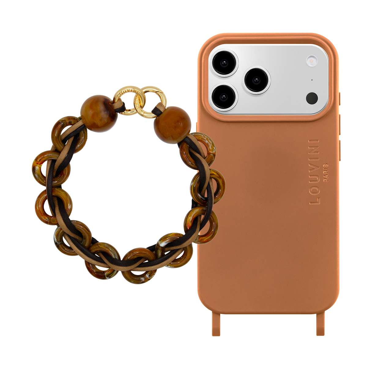 MILO Cinnamon MagSafe iPhone Case & Bracelet DOLLY Camel