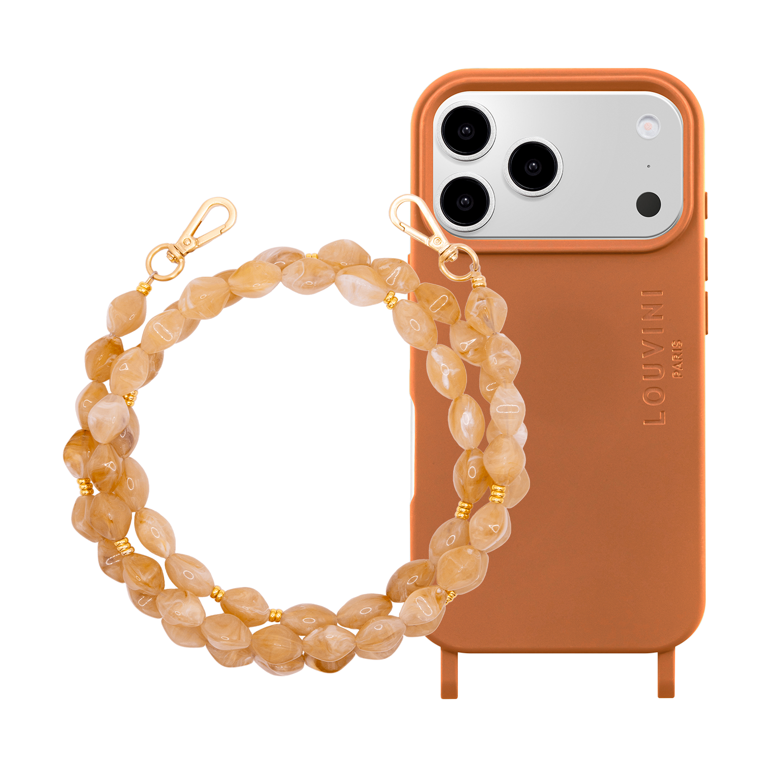 iPhone Case MILO MagSafe Cinnamon & RITA Light Brown Chain