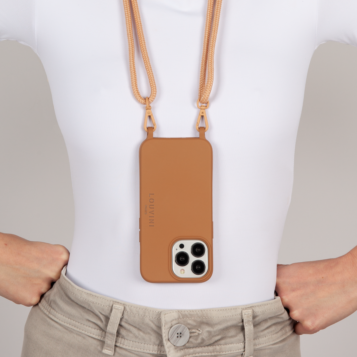 IPHONE CASE WITH LOOPS AND MAGSAFE MILO - CINNAMON