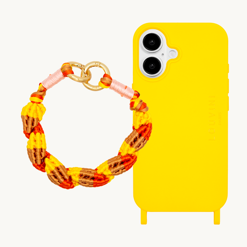 Milo iPhone Case Yellow & LAYLA Yellow Woven Cord