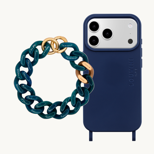 MILO MagSafe Navy iPhone Case & PETIT ZOE Blue-Green Bracelet