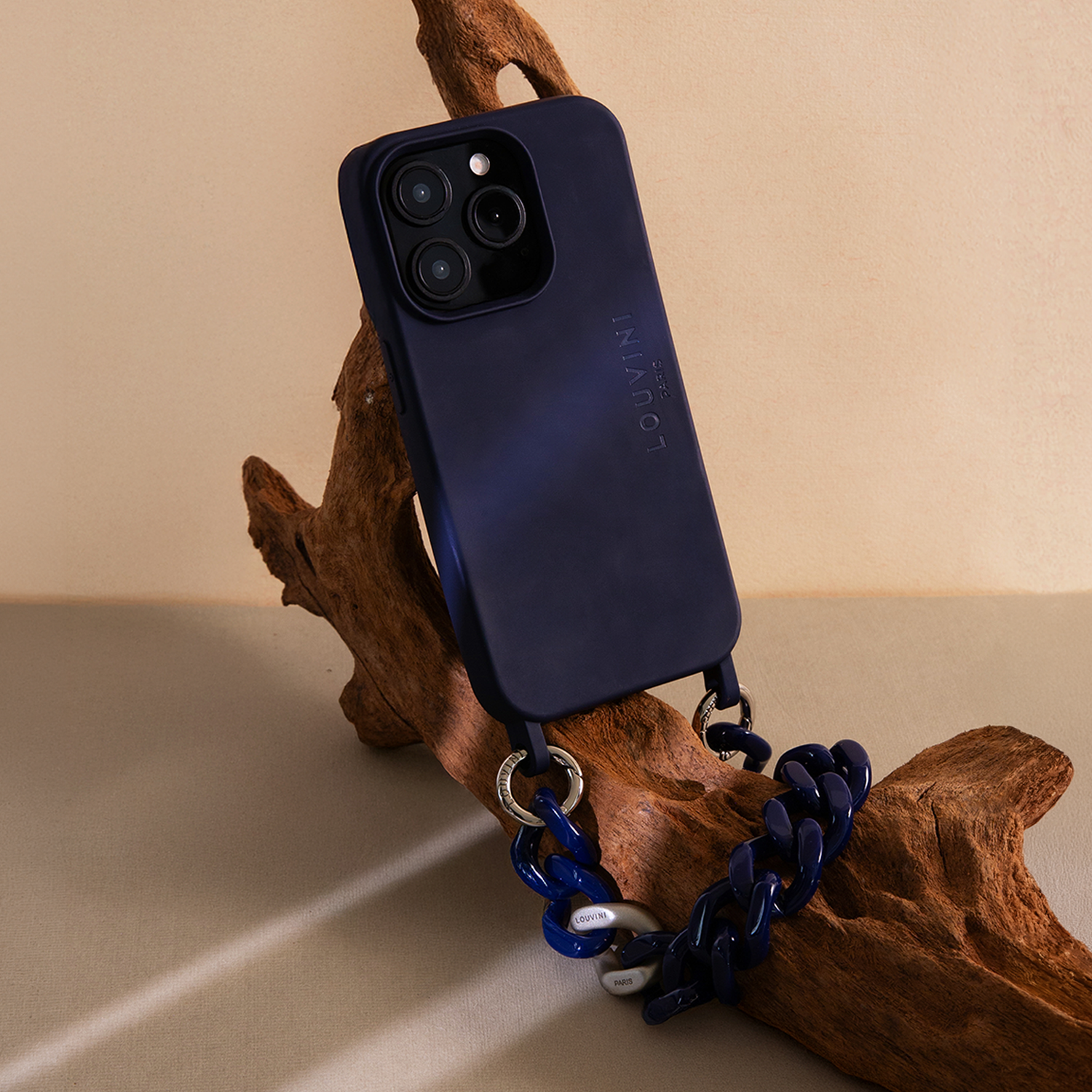 PETIT ZOE Silver Chain - Navy