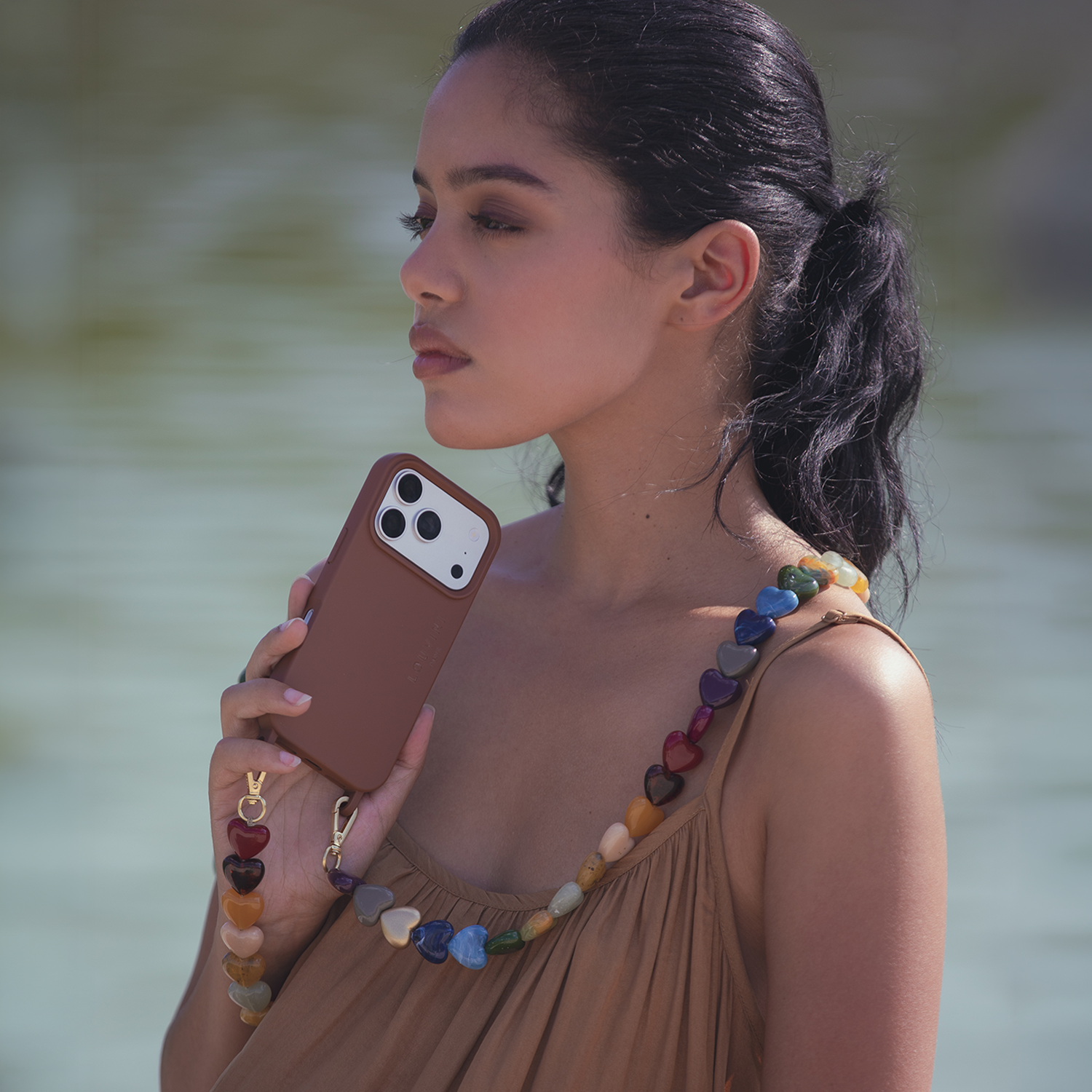 iPhone Case with loops and MagSafe MILO - Brown