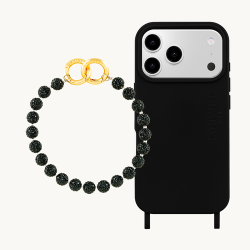 MILO MagSafe Black iPhone Case & PETIT DAISY Black Bracelet