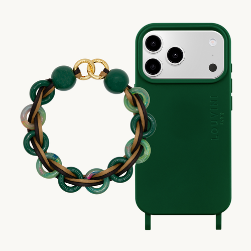 MILO MagSafe Olive Iphone Case & DOLLY bracelet - Jade-Green