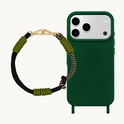 MILO Olive MagSafe iPhone Case & Bracelet PETIT TESSA Black-Khaki