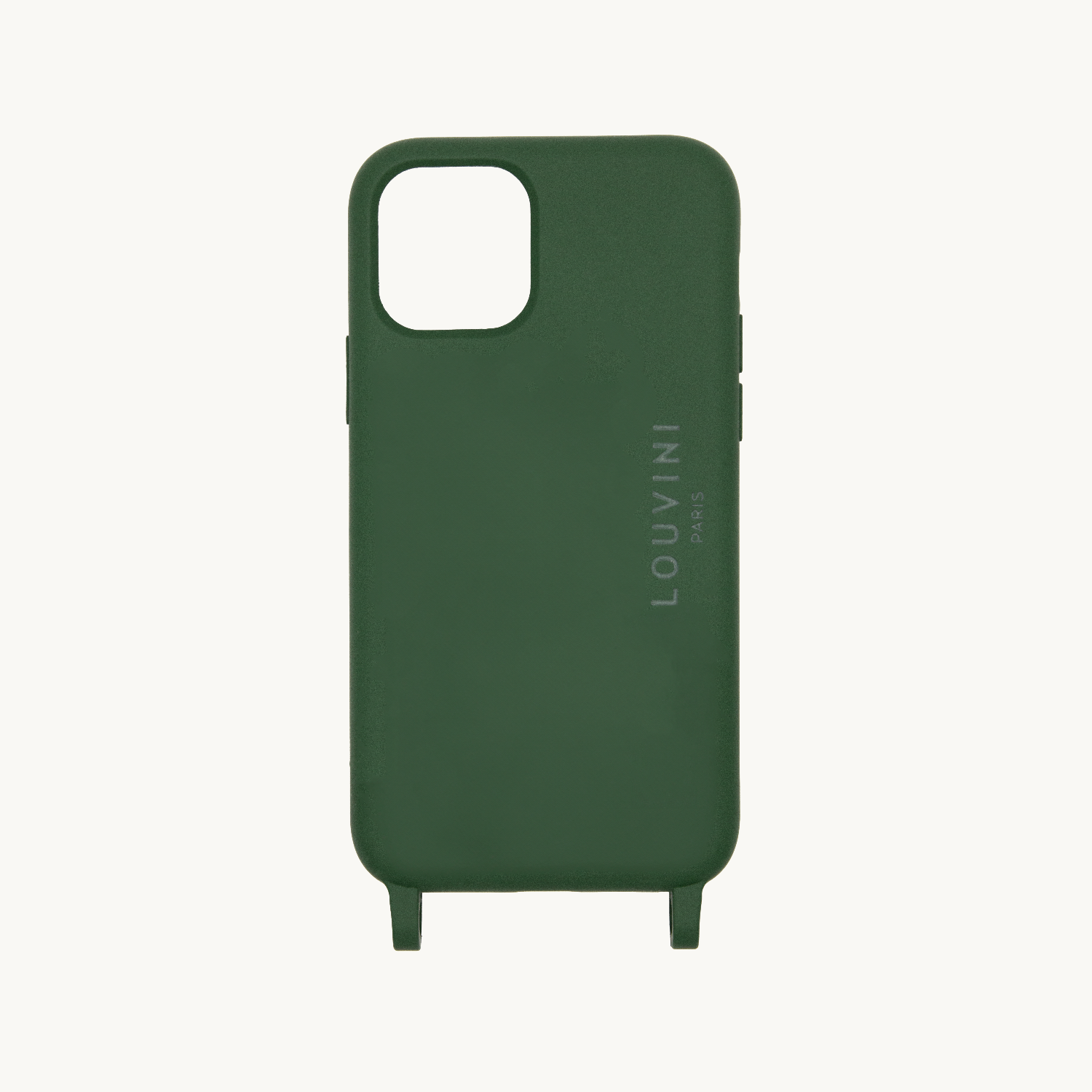 Coque iPhone MagSafe avec anneaux vert olive