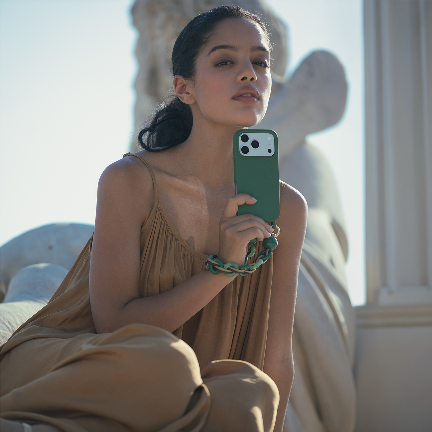 iPhone Case with loops and MagSafe  MILO - Olive