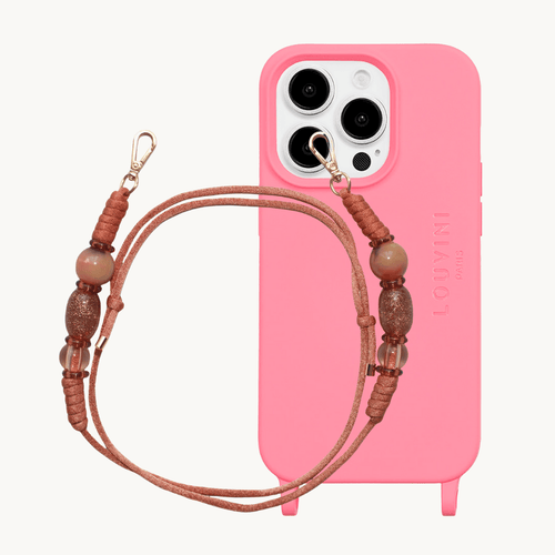 MILO Pink MagSafe iPhone Case & ALMA Coral Strap