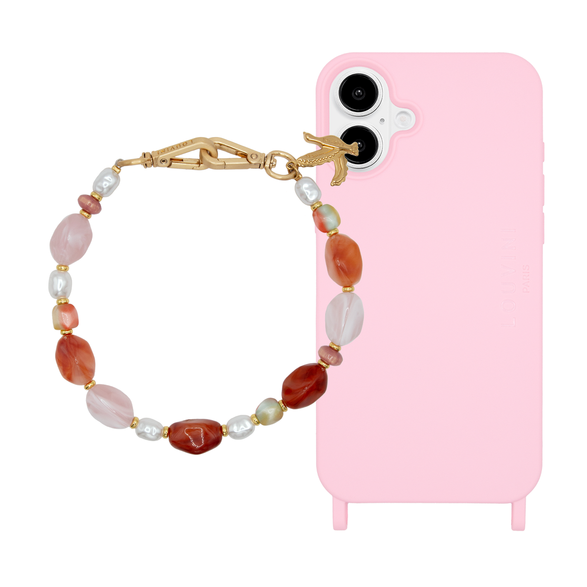 MILO Soft Pink MagSafe iPhone Case & Bracelet PETIT ESMEE Ruby