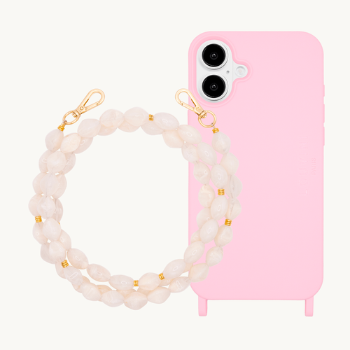 iPhone Case MILO MagSafe Black & RITA Beige Chain