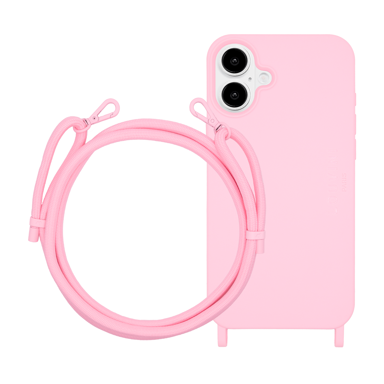 iPhone Case MILO Soft Pink & SAM Soft Pink Cord