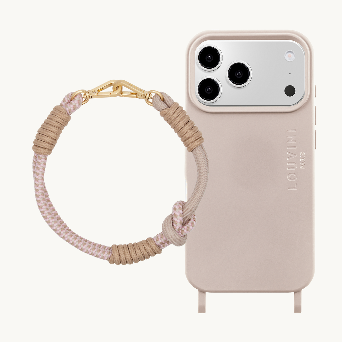 MILO Taupe MagSafe iPhone Case & Bracelet PETIT TESSA Pink Taupe
