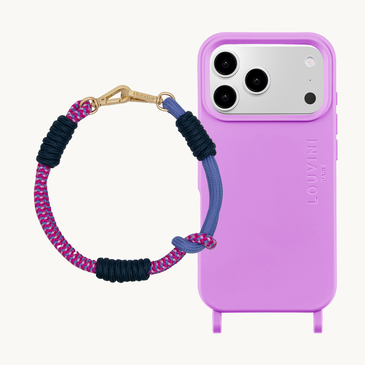 MILO Purple MagSafe iPhone Case & Bracelet PETIT TESSA Fuchsia Purple