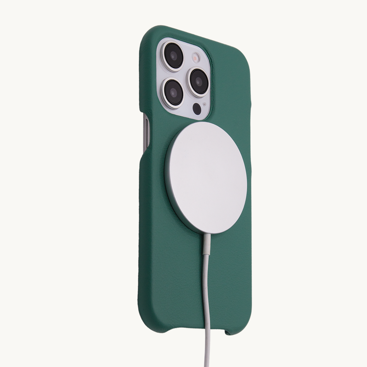 LEATHER IPHONE CASE WITH MAGSAFE MAX - EMERALD 